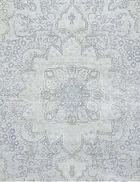 Grå Persien Persisk vintage matta 196 x 196 cm - view 3