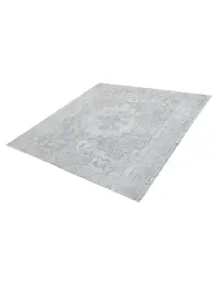 Grau Persien Persischer Vintage Teppich 196 x 196 cm - view 1