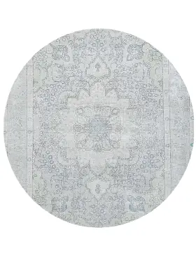 Grau Persien Persischer Vintage Teppich 196 x 196 cm