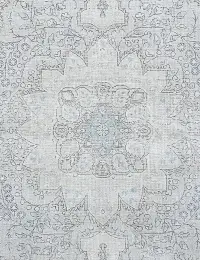Grau Persien Persischer Vintage Teppich 196 x 196 cm - view 3