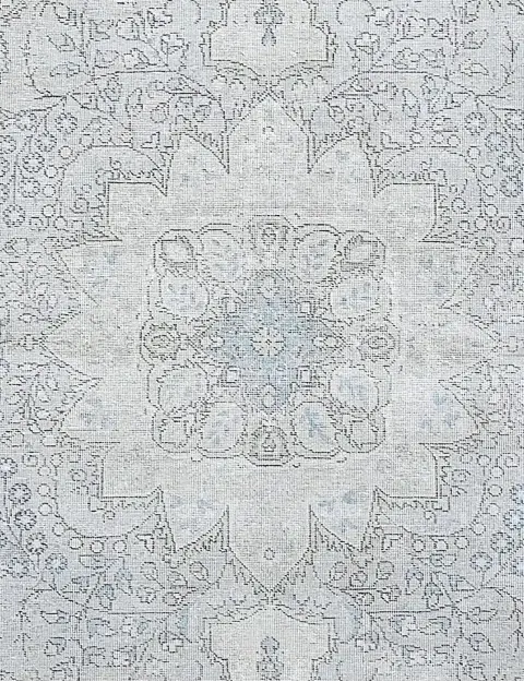 Harmaa Persia Persialaiset vintage matot 196 x 196 cm - view 3