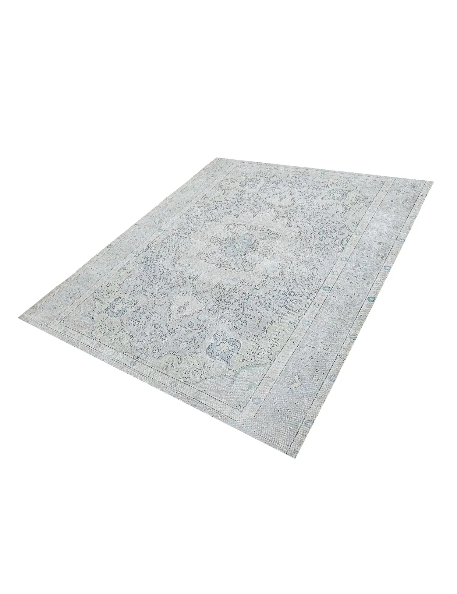 Grise Persan Tapis Persan vintage 250 x 196 cm - Tapis fait main unique