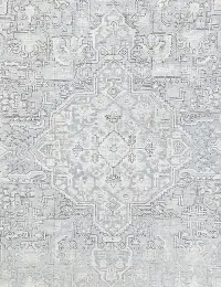 Grau Persien Persischer Vintage Teppich 192 x 192 cm - view 3