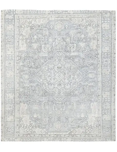 Grau Persien Persischer Vintage Teppich 250 x 192 cm