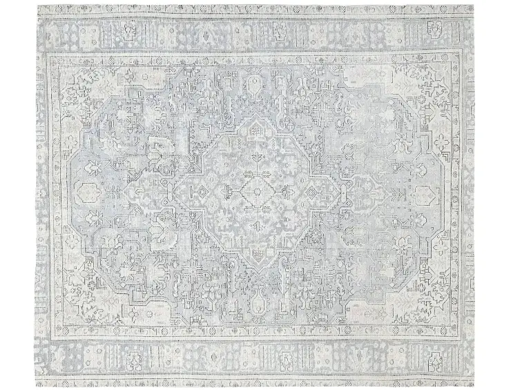 Grau Persien Persischer Vintage Teppich 250 x 192 cm