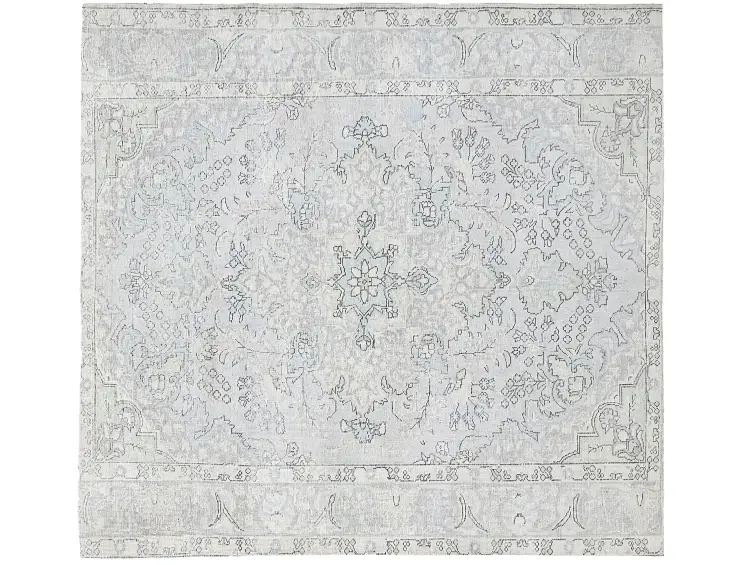 Blau Persien Persischer Vintage Teppich 190 x 190 cm