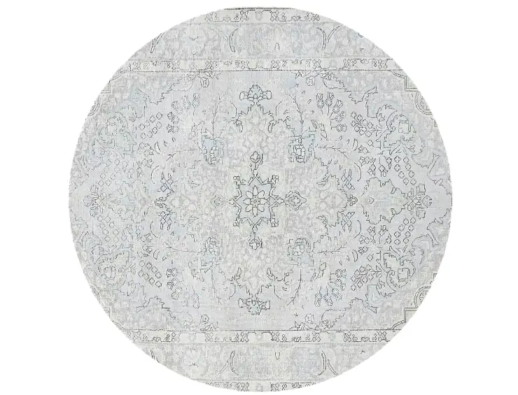Blau Persien Persischer Vintage Teppich 190 x 190 cm