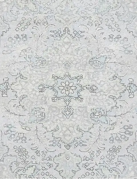 Sininen Persia Persialaiset vintage matot 190 x 190 cm - view 3