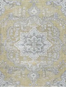 Beige Persien Persischer Vintage Teppich 192 x 192 cm - view 3