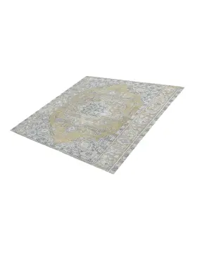 Beige Persien Persischer Vintage Teppich 192 x 192 cm - view 1
