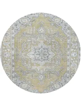 Beige Persien Persischer Vintage Teppich 192 x 192 cm