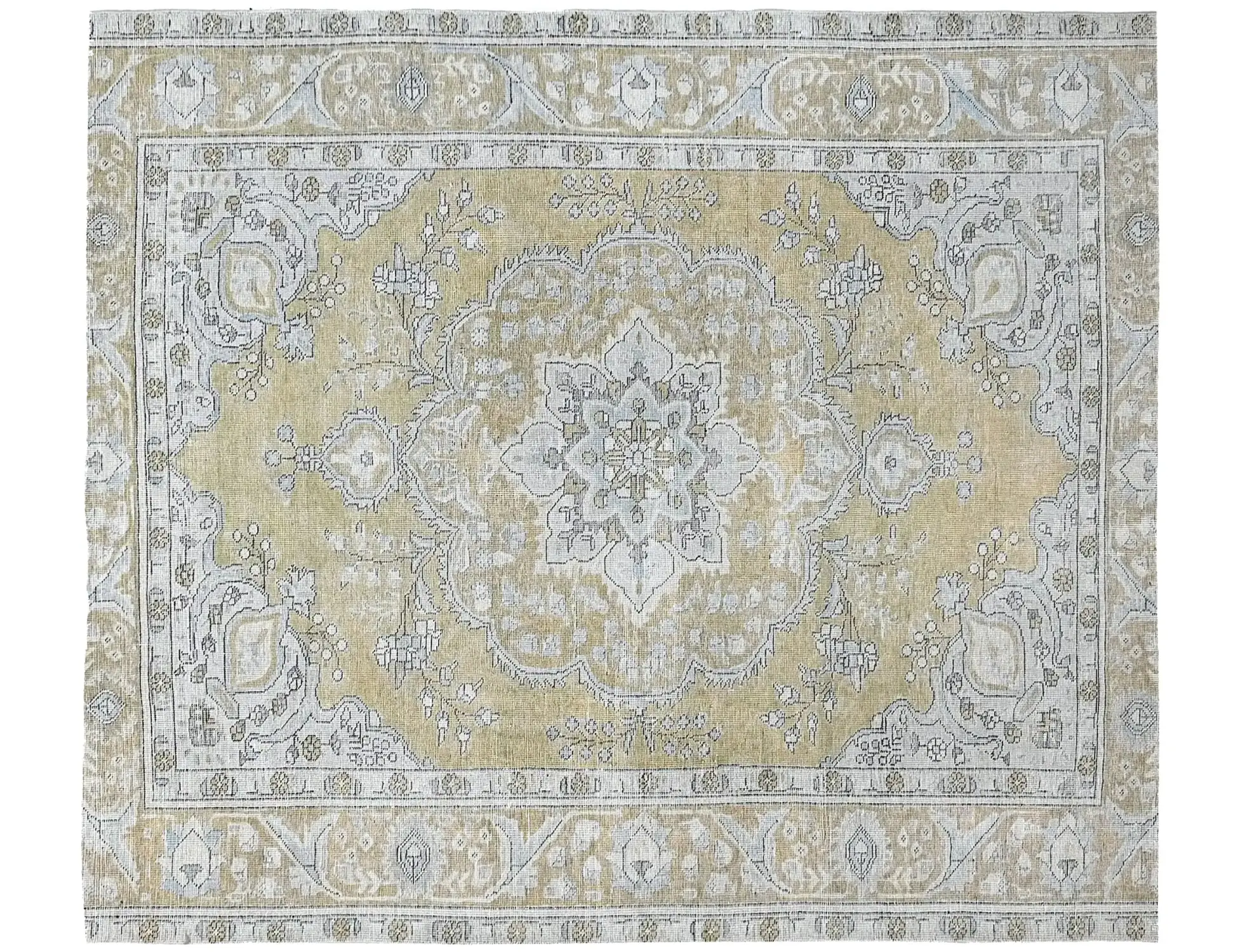 Beige Persien Persischer Vintage Teppich 250 x 192 cm