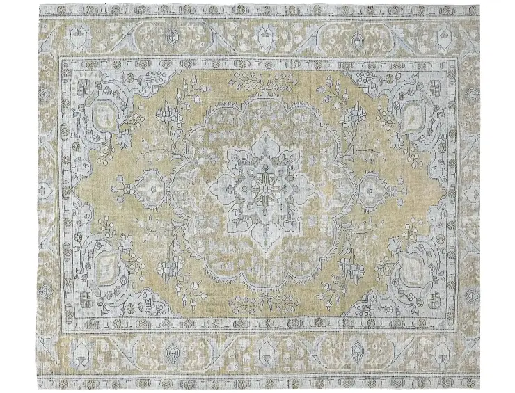 Beige Persien Persischer Vintage Teppich 250 x 192 cm