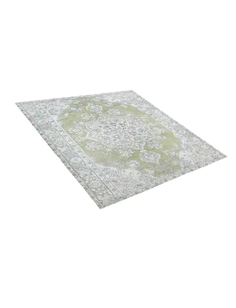 Grønn Persia Persisk vintage teppe 199 x 199 cm - view 2