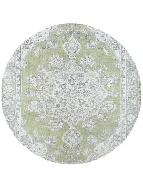 Grün Persien Persischer Vintage Teppich 199 x 199 cm