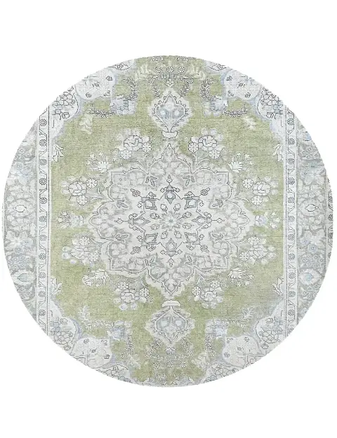 Grün Persien Persischer Vintage Teppich 199 x 199 cm