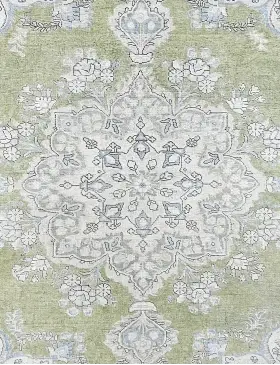 Verde Persia Alfombra persa vintage 250 x 199 cm - view 3