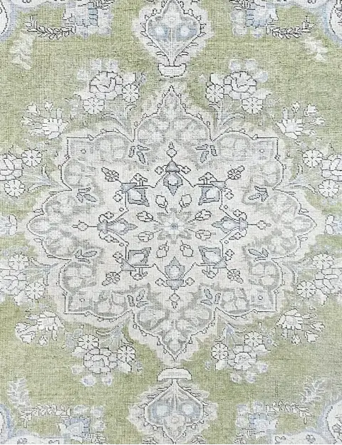 Grün Persien Persischer Vintage Teppich 250 x 199 cm - view 3