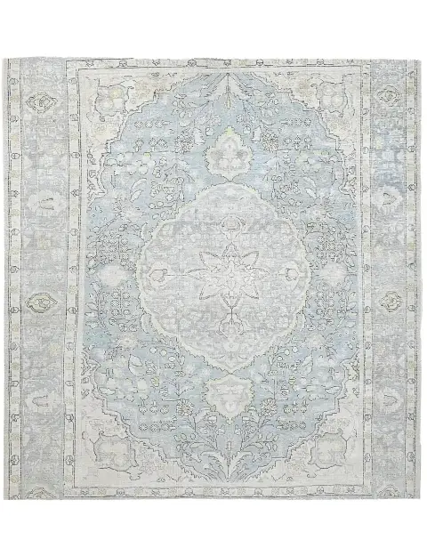 Bleu Persan Tapis Persan vintage 196 x 196 cm