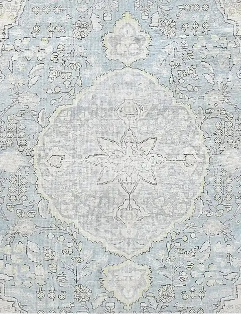 Bleu Persan Tapis Persan vintage 196 x 196 cm - view 3