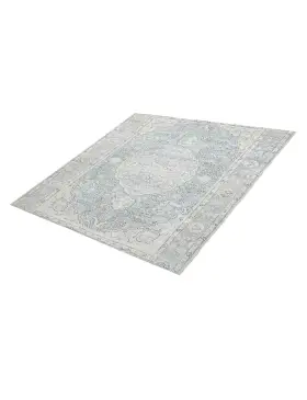 Blau Persien Persischer Vintage Teppich 196 x 196 cm - view 1