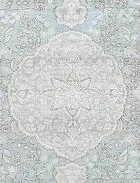 Blau Persien Persischer Vintage Teppich 196 x 196 cm - view 3
