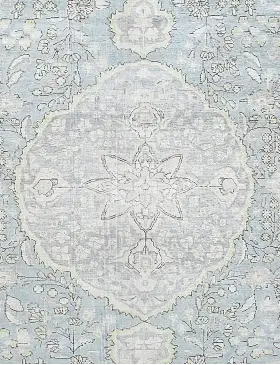 Blau Persien Persischer Vintage Teppich 196 x 196 cm - view 3