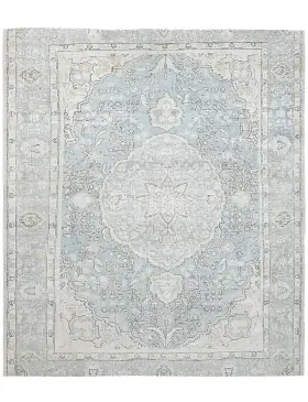 Blau Persien Persischer Vintage Teppich 250 x 196 cm