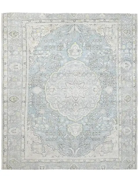 Blau Persien Persischer Vintage Teppich 250 x 196 cm