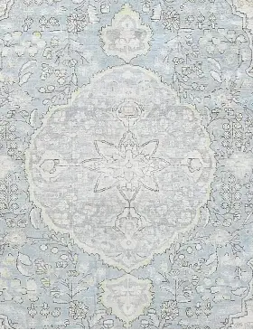 Blau Persien Persischer Vintage Teppich 250 x 196 cm - view 3
