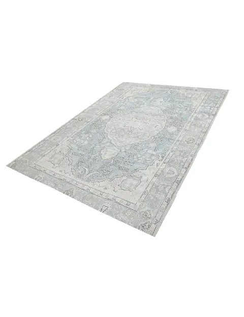 Blau Persien Persischer Vintage Teppich 250 x 196 cm - view 1