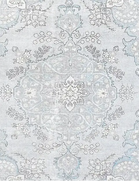 Grau Persien Persischer Vintage Teppich 201 x 201 cm - view 3