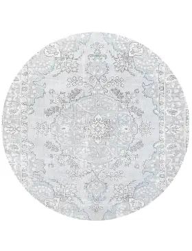 Grau Persien Persischer Vintage Teppich 201 x 201 cm