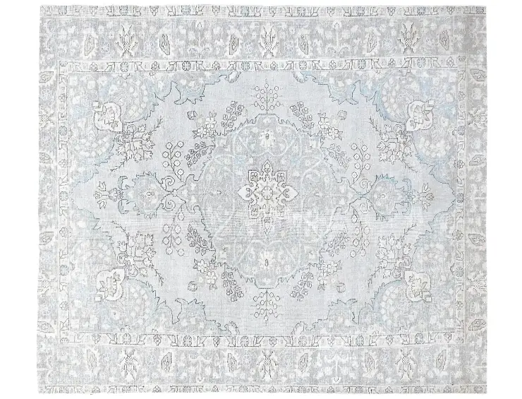 Grau Persien Persischer Vintage Teppich 250 x 201 cm