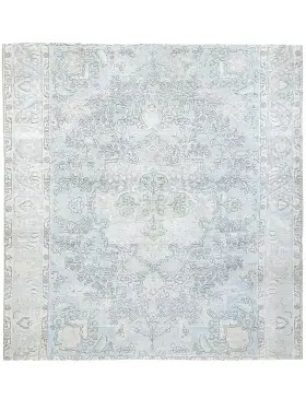 Blau Persien Persischer Vintage Teppich 199 x 199 cm