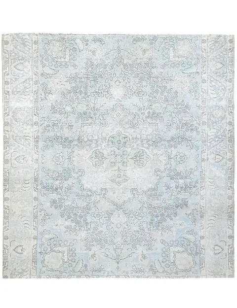 Blau Persien Persischer Vintage Teppich 199 x 199 cm