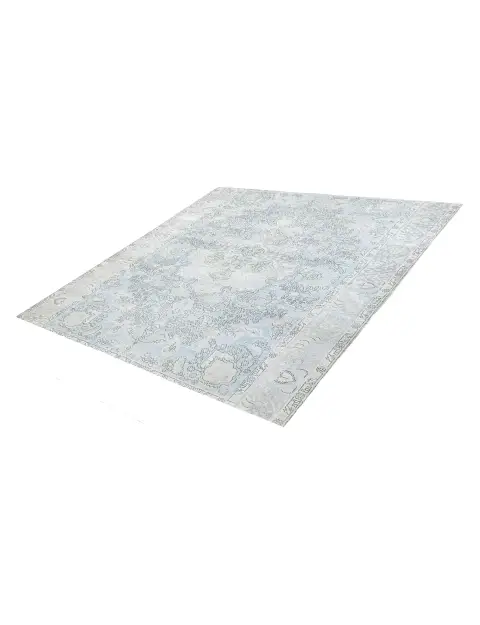 Blau Persien Persischer Vintage Teppich 199 x 199 cm - view 1