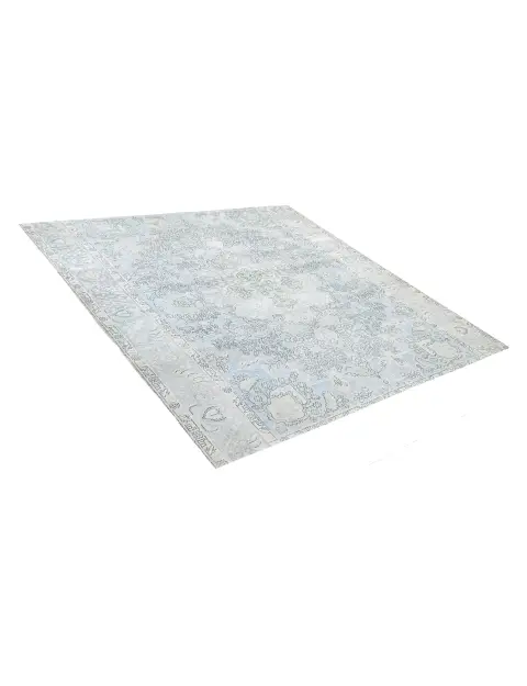 Blau Persien Persischer Vintage Teppich 199 x 199 cm - view 2