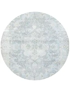 Blau Persien Persischer Vintage Teppich 199 x 199 cm