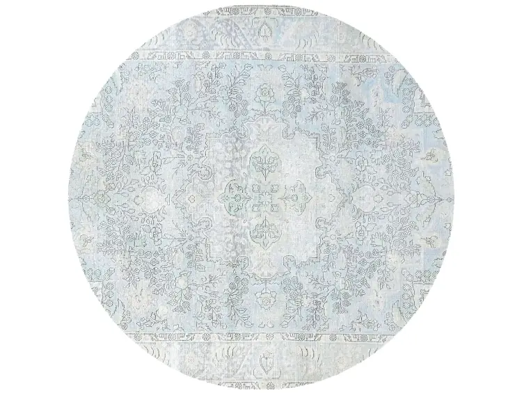 Blau Persien Persischer Vintage Teppich 199 x 199 cm