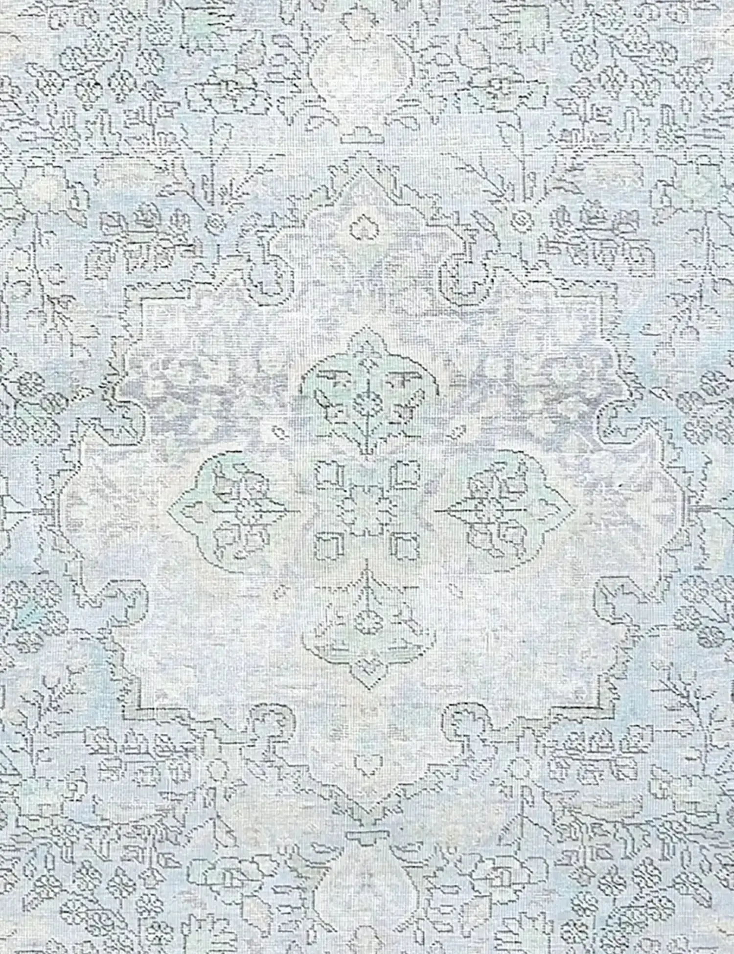  Persien Persischer Vintage Teppich 250 x 199 cm - Einzigartiger handgefertigter Teppich