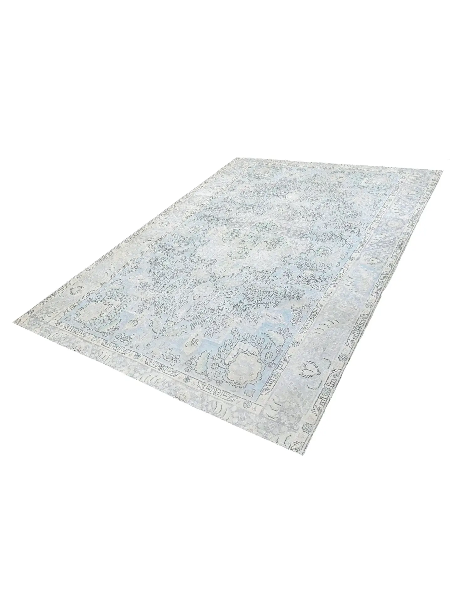  Persien Persischer Vintage Teppich 250 x 199 cm - Einzigartiger handgefertigter Teppich
