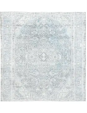 Blau Persien Persischer Vintage Teppich 197 x 197 cm