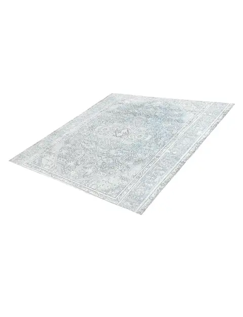 Bleu Persan Tapis Persan vintage 197 x 197 cm - view 1