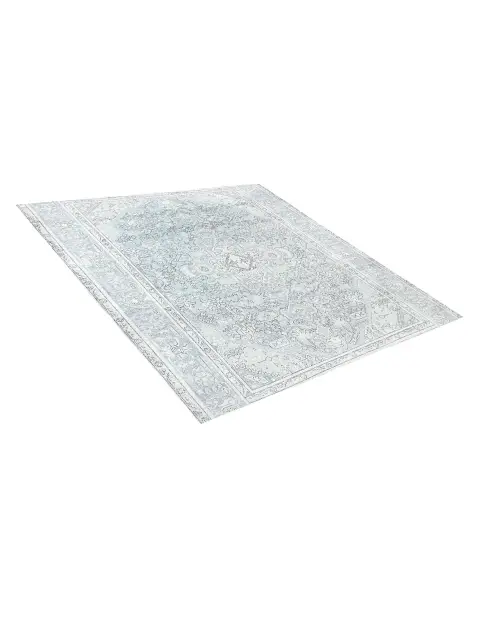 Bleu Persan Tapis Persan vintage 197 x 197 cm - view 2