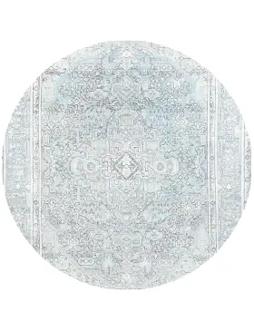Blau Persien Persischer Vintage Teppich 197 x 197 cm