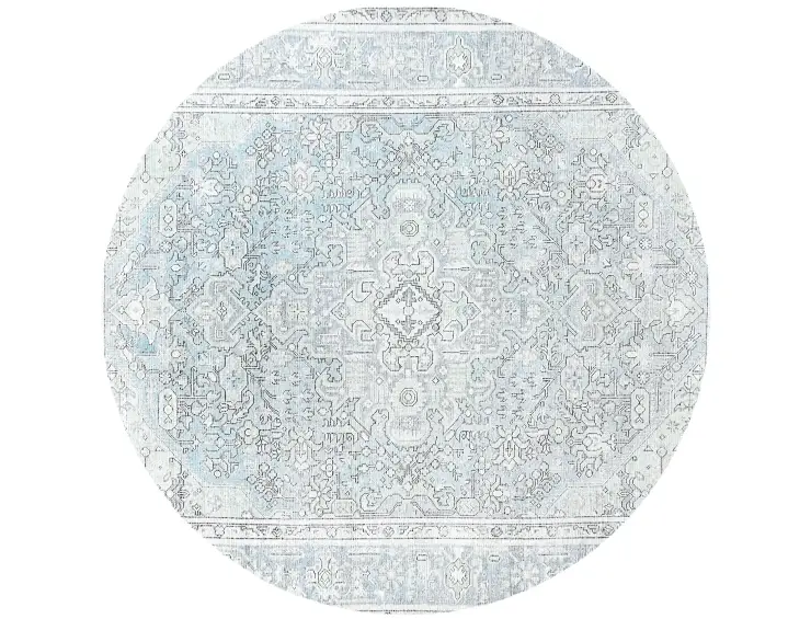 Blau Persien Persischer Vintage Teppich 197 x 197 cm