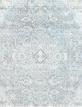 Blau Persien Persischer Vintage Teppich 250 x 197 cm - view 3