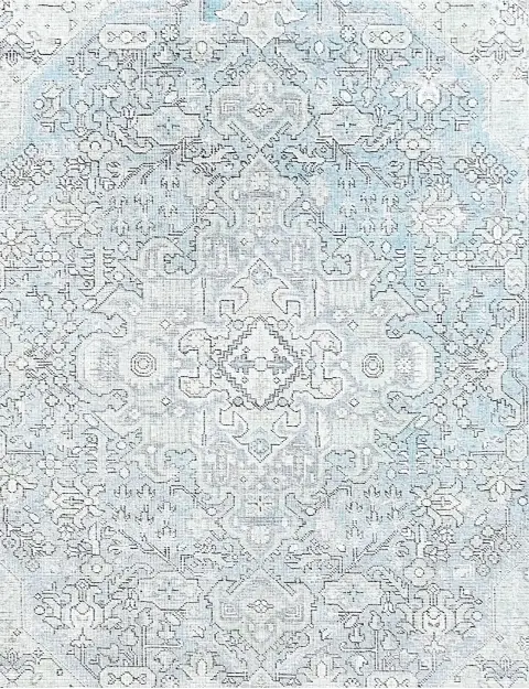 Blå Persia Persisk vintage teppe 250 x 197 cm - view 3