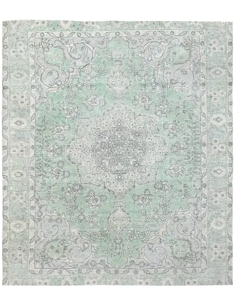 Grønn Persia Persisk vintage teppe 250 x 201 cm